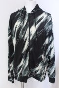GLIMCLAP / monochrome geometric pattern ラッシュガード L グリーン系 O-25-04-10-076-GC-to-YM-ZT143