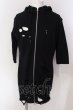 画像1: CIVARIZE / Assassin　半袖ダメージパーカー 46 ブラック O-25-04-10-007-CI-to-IG-OS (1)