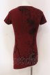 画像2: Roshell / レオパードスモークアシンメトリーTシャツ S レッド O-25-04-10-079-Ro-ts-YM-OS (2)