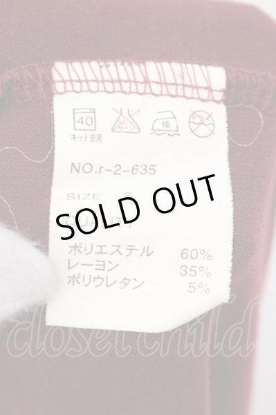 画像3: Roshell / レオパードスモークアシンメトリーTシャツ S レッド O-25-04-10-079-Ro-ts-YM-OS (3)