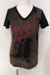 画像1: NO ID. / ミッドナイトプリントTシャツ 1 ブラック O-25-04-10-083-NO-ts-YM-OS (1)
