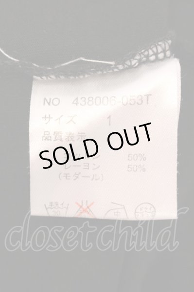 画像3: NO ID. BLACK / CモダールルーズTシャツ 1 ブラック O-25-04-10-085-NO-ts-YM-ZT143 (3)