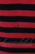 画像2: NO ID. BLACK / C天竺ボーダーラウンドタンクトップ 2 レッドｘブラック O-25-04-10-087-NO-ts-YM-ZT042 (2)