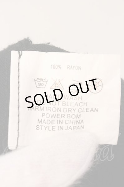 画像3: FUGA / ストーン装飾ドレープTシャツ 44 ブラック O-25-04-10-092-FU-ts-YM-OS (3)