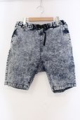 画像1: NO ID. / ケミカルブリーチストレッチショートパンツ 3 ブルー O-25-04-10-096-NO-pa-YM-ZT028 (1)