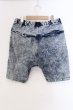 画像2: NO ID. / ケミカルブリーチストレッチショートパンツ 3 ブルー O-25-04-10-096-NO-pa-YM-ZT028 (2)