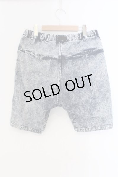 画像2: NO ID. / ケミカルブリーチストレッチショートパンツ 3 ブルー O-25-04-10-096-NO-pa-YM-ZT028 (2)