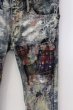 画像2: LGB / ST103-B2D ペインティングパッチリペアデニムパンツ 27(メンズXS・レディースL相当) インディゴxマルチ O-25-04-10-100-LG-pa-YM-ZT362 (2)