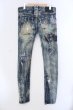 画像3: LGB / ST103-B2D ペインティングパッチリペアデニムパンツ 27(メンズXS・レディースL相当) インディゴxマルチ O-25-04-10-100-LG-pa-YM-ZT362 (3)