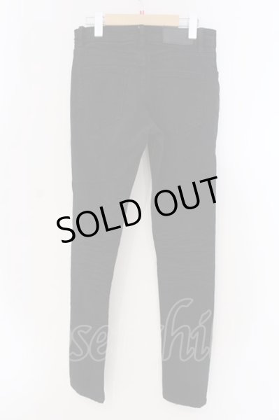 画像3: God of Roses / 立体加工ダメージスキニーデニムパンツ S ブラック O-25-04-10-106-Go-pa-YM-OS (3)