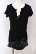 画像1: IFSIXWASNINE / LACE UP/HS/M　ストライプTシャツ【メンズ1】 1 ブラック O-25-04-10-011-IF-to-YM-OS (1)