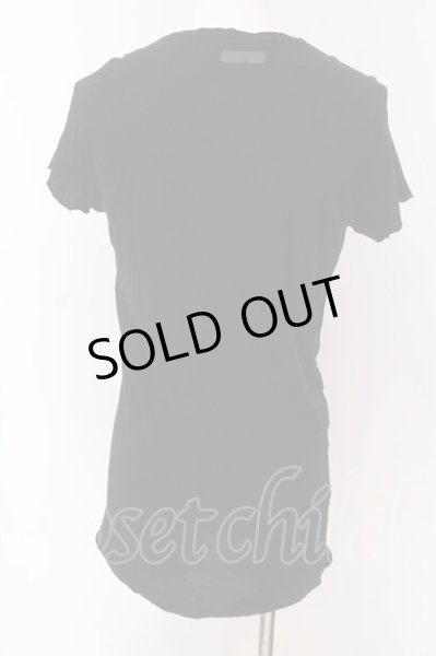 画像2: IFSIXWASNINE / LACE UP/HS/M　ストライプTシャツ【メンズ1】 1 ブラック O-25-04-10-011-IF-to-YM-OS (2)