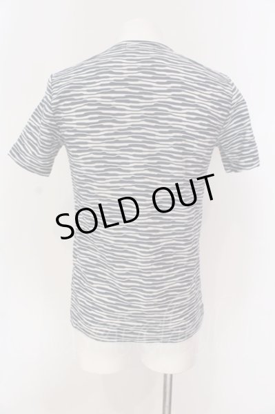 画像2: TORNADO MART / タックプリーツボーダー M ブルー O-25-04-10-016-TO-ts-YM-ZT111 (2)