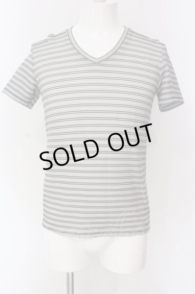 画像1: TORNADO MART / リップルボーダーTシャツ M グレー O-25-04-10-017-TO-ts-YM-ZT111 (1)