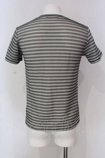 画像2: TORNADO MART / リップルボーダーTシャツ M グレー O-25-04-10-017-TO-ts-YM-ZT111 (2)
