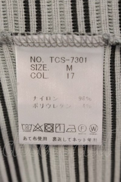 画像3: TORNADO MART / リップルボーダーTシャツ M グレー O-25-04-10-017-TO-ts-YM-ZT111 (3)