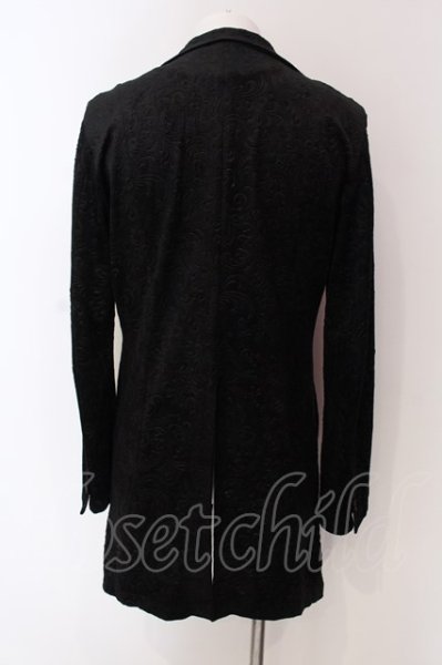 画像3: TORNADO MART / ペイズリー3Dエンボスベロアジャケット L ブラック O-25-04-10-002-TO-ja-YM-ZT307 (3)