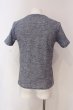 画像2: TORNADO MART / メランジニットTシャツ M ブルー O-25-04-10-020-TO-ts-YM-OS (2)