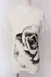 画像1: SEANA / ローズプリントUネックTシャツ L ホワイト O-25-04-10-021-SE-ts-YM-OS (1)