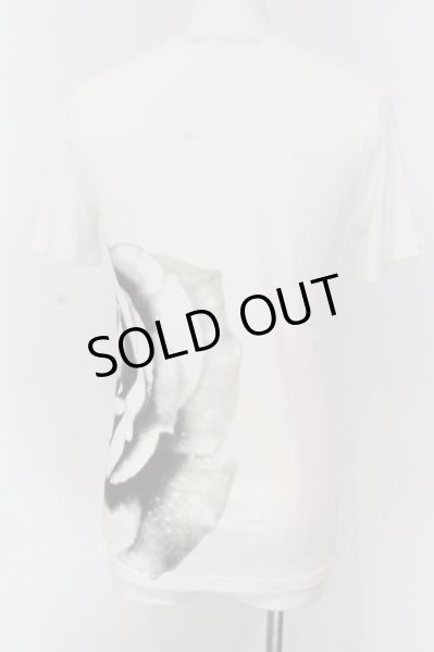 画像2: SEANA / ローズプリントUネックTシャツ L ホワイト O-25-04-10-021-SE-ts-YM-OS (2)