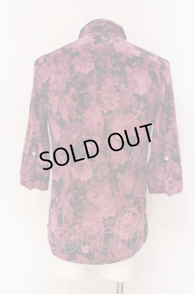 画像2: CIVARIZE / フラワー総柄六部袖シャツ 46 パープル O-25-04-10-027-CI-sh-YM-OS (2)