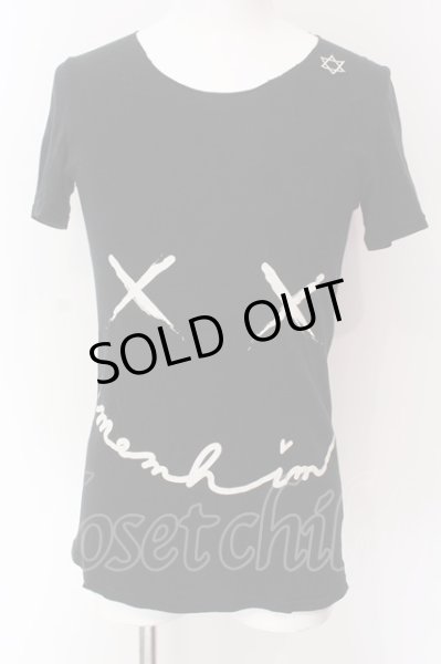 画像1: MEMHIM / Smile Tシャツ 1 ブラック O-25-04-10-028-ME-ts-YM-OS (1)