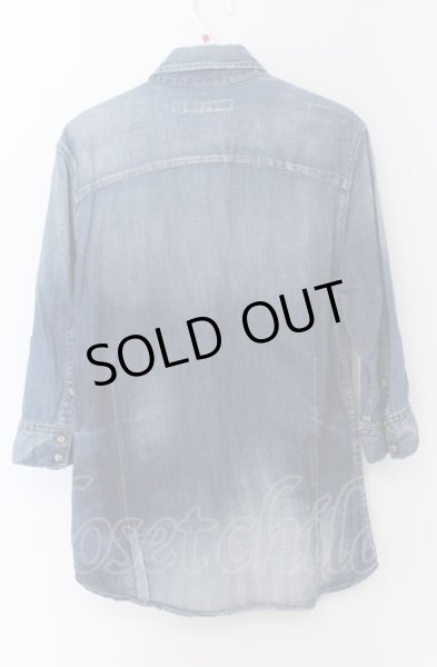 画像2: FUGA / Messiah 6分袖カラーウエスタンデニムシャツ 46 インディゴ O-25-04-11-004-FU-sh-YM-OS (2)