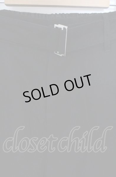 画像2: NO ID. / ベルテッドスリムイージートラウザーズパンツ 2 ブラック O-25-04-11-034-NO-pa-YM-ZT310 (2)