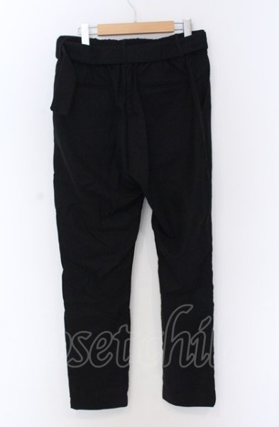 画像3: NO ID. / ベルテッドスリムイージートラウザーズパンツ 2 ブラック O-25-04-11-034-NO-pa-YM-ZT310 (3)