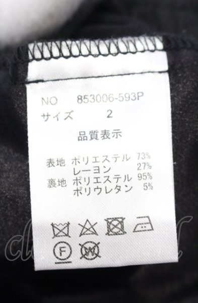 画像4: NO ID. / ベルテッドスリムイージートラウザーズパンツ 2 ブラック O-25-04-11-034-NO-pa-YM-ZT310 (4)