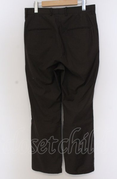 画像2: HARE / 裾スリットスラックスパンツ M ブラウン O-25-04-11-039-HA-pa-YM-ZT313 (2)