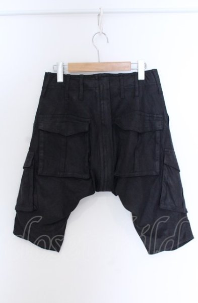 画像3: kiryuyrik / DカンFAKE LEATHER HALF SAROUEL パンツ XS ブラック O-25-04-11-041-ki-pa-YM-ZT307 (3)