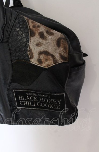 画像10: BLACK HONEY CHILI COOKIE / Honey Pirate's Wappen Bostonバッグ  ブラックｘレオパード O-25-04-11-043-BL-ba-YM-ZT286 (10)