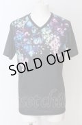 BUFFALO BOBS / SENKA(センカ)VネックプリントTシャツ 2-3 ブラック O-25-04-11-006-BU-ts-YM-ZT197