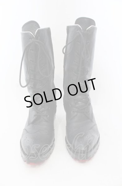 画像2: Hiromu Takahara / ディアスキンレースアップブーツ 42（約29cm） ブラック O-25-04-11-046-Hi-sho-YM-OS (2)