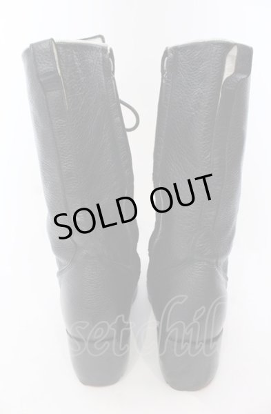 画像5: Hiromu Takahara / ディアスキンレースアップブーツ 42（約29cm） ブラック O-25-04-11-046-Hi-sho-YM-OS (5)