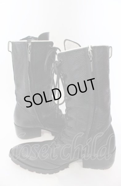 画像7: Hiromu Takahara / ディアスキンレースアップブーツ 42（約29cm） ブラック O-25-04-11-046-Hi-sho-YM-OS (7)