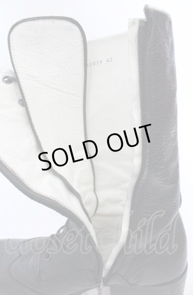 画像9: Hiromu Takahara / ディアスキンレースアップブーツ 42（約29cm） ブラック O-25-04-11-046-Hi-sho-YM-OS (9)