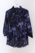 画像1: CIVARIZE / 6分丈ジャガードシャツ 44 ブルー（パープル） O-25-04-11-009-CI-sh-YM-ZT197 (1)