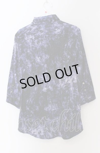 画像2: CIVARIZE / 6分丈ジャガードシャツ 44 ブルー（パープル） O-25-04-11-009-CI-sh-YM-ZT197 (2)