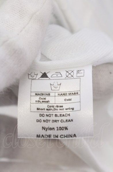 画像3: NO ID. / タフタペンタグラムプリントコーチジャケット 1 ホワイト O-25-04-11-010-NO-ja-YM-ZT198 (3)