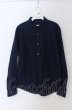 画像1: GOSTAR DE FUGA / リネンプルオーバー長袖シャツ 46 ネイビー O-25-04-11-002-GO-sh-YM-ZT197 (1)