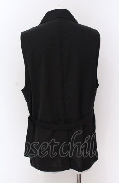 画像3: NO ID. / タイロッケンベスト 1 ブラック O-25-04-11-017-NO-to-YM-ZT198 (3)