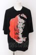 画像1: NO ID. / RoseプリントBIG Tシャツ ONE ブラック O-25-04-11-018-NO-ts-YM-ZT0414 (1)