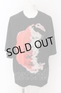 NO ID. / RoseプリントBIG Tシャツ ONE ブラック O-25-04-11-018-NO-ts-YM-ZT0414