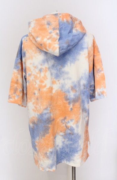 画像2: NO ID. BLACK / タイダイBIG半袖パーカー ONE マルチ O-25-04-11-021-NO-to-YM-ZT310 (2)