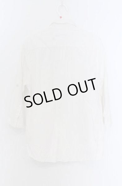 画像3: GOSTAR DE FUGA / BAILLINGAL 6分袖シワ加工ブロードシャツ 46 ホワイト O-25-04-11-024-GO-sh-YM-OS (3)