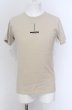 画像1: GOSTAR DE FUGA / ボックスプリントTシャツ 46 ベージュ O-25-04-11-028-GO-ts-YM-ZT313 (1)