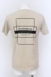 画像3: GOSTAR DE FUGA / ボックスプリントTシャツ 46 ベージュ O-25-04-11-028-GO-ts-YM-ZT313 (3)