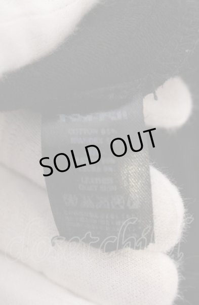 画像5: KMRii / レザーパイピングクロップドスウェットパンツ 1 ブラック O-25-04-18-030-KM-pa-YM-OS (5)